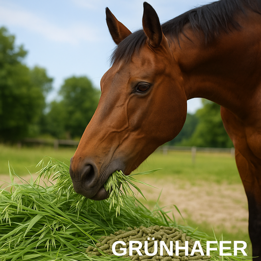 MyPellis Günhafercobs – schonend getrocknetes Naturfutter für Pferde, ideal als Raufutterergänzung