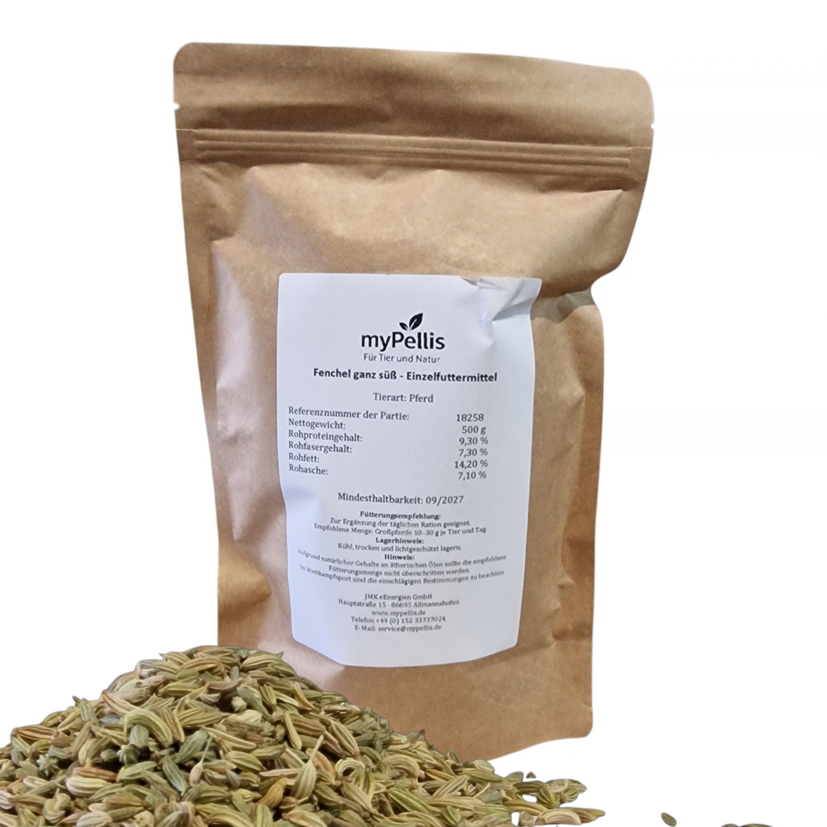 Fenchel ganz – süße Fenchelsamen | myPellis