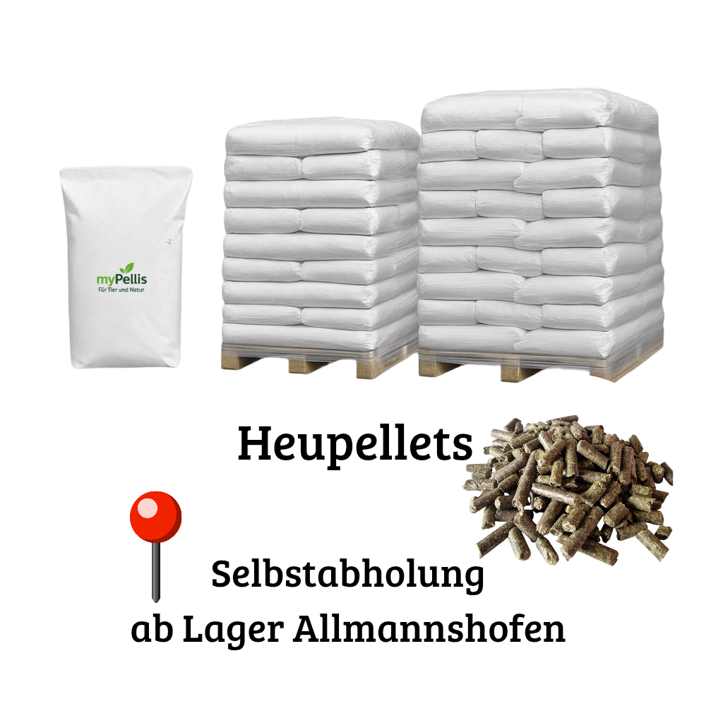 Heupellets 6 mm für Pferde | Selbstabholung | Alternative zu Heucobs | myPellis